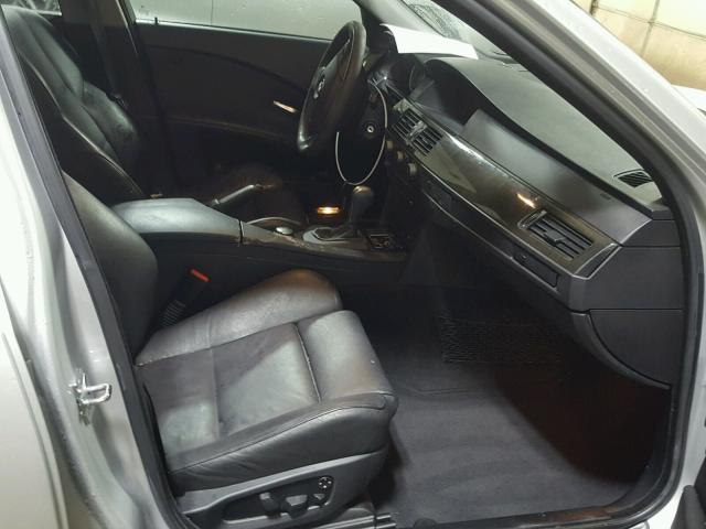 WBANB33594B110254 - 2004 BMW 545 I SILVER photo 5