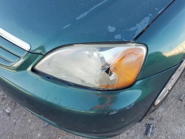 2HGES26761H615845 - 2001 HONDA CIVIC EX 绿色 照片 9