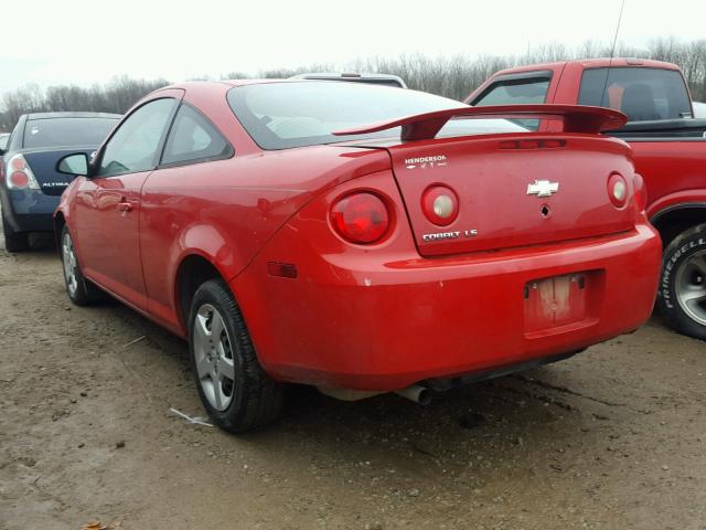 1G1AK15F567832881 - 2006 CHEVROLET COBALT LS RED photo 3