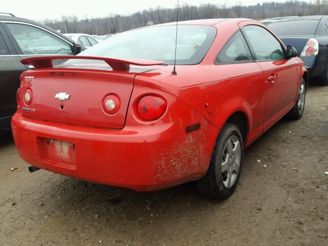 1G1AK15F567832881 - 2006 CHEVROLET COBALT LS RED photo 4