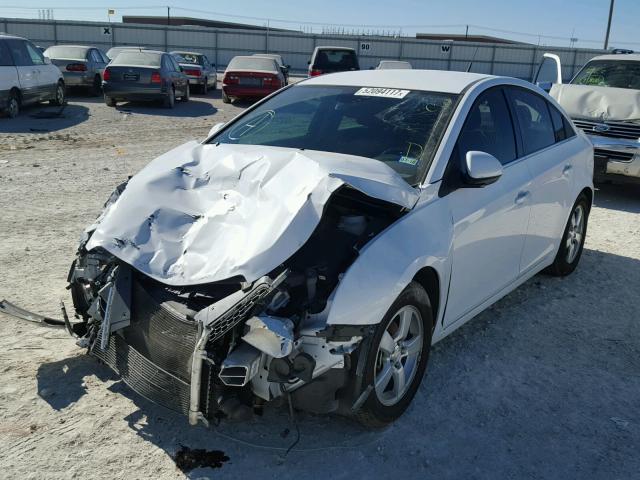 1G1PC5SB2D7195798 - 2013 CHEVROLET CRUZE LT WHITE photo 2