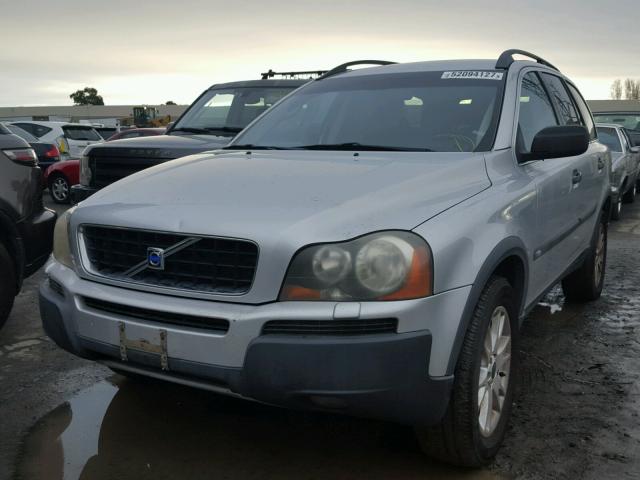 YV1CZ91H641066090 - 2004 VOLVO XC90 T6 SILVER photo 2