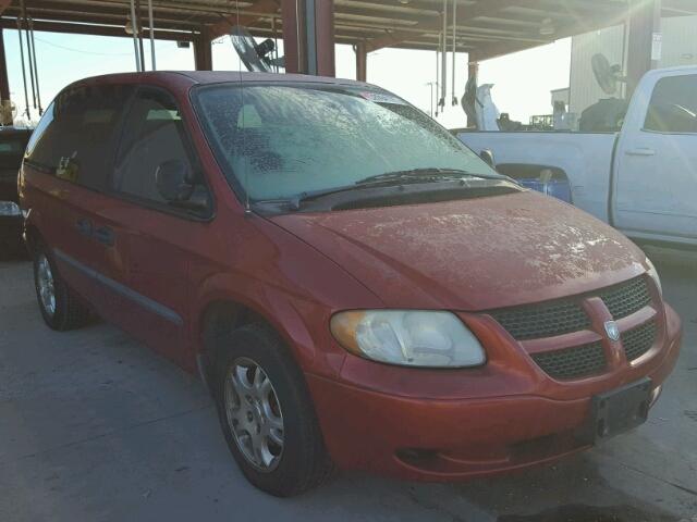 1D4GP25303B177880 - 2003 DODGE CARAVAN SE RED photo 1