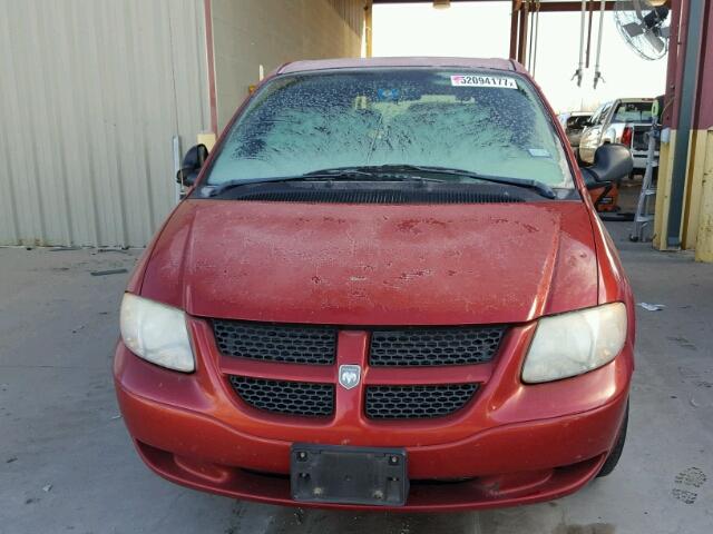 1D4GP25303B177880 - 2003 DODGE CARAVAN SE RED photo 9