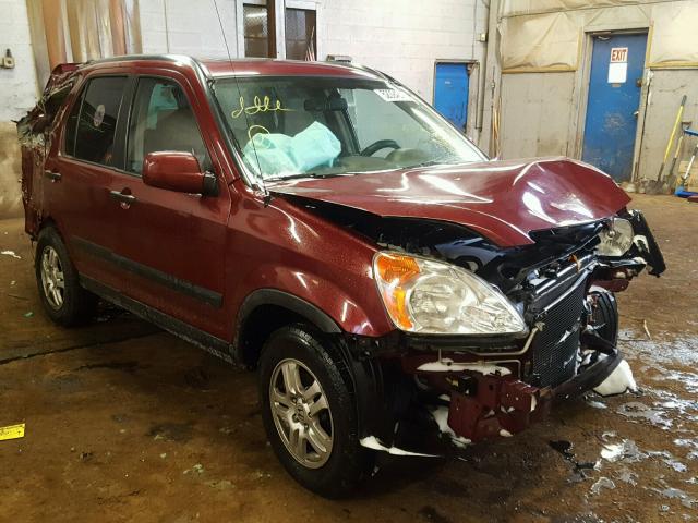 SHSRD788X3U133913 - 2003 HONDA CR-V EX BURGUNDY photo 1