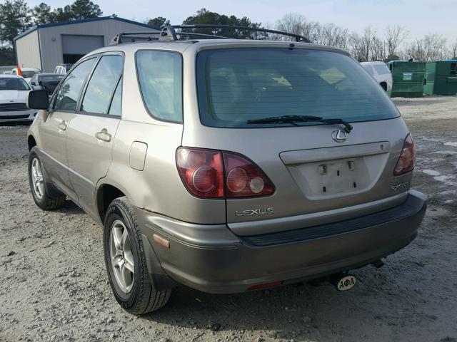 JT6GF10U6X0028960 - 1999 LEXUS RX 300 BEIGE photo 3