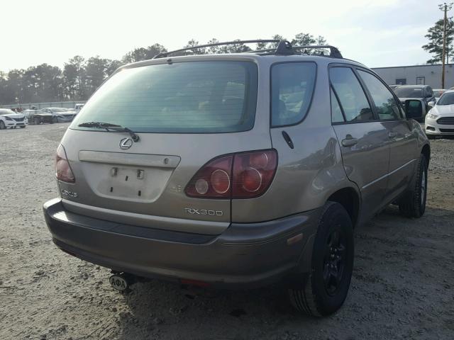 JT6GF10U6X0028960 - 1999 LEXUS RX 300 BEIGE photo 4