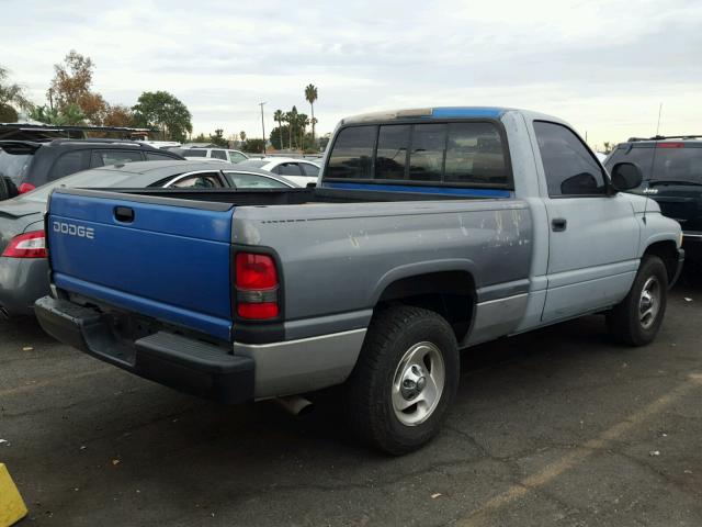 3B7HC16ZXXM521532 - 1999 DODGE RAM 1500 GRAY photo 4