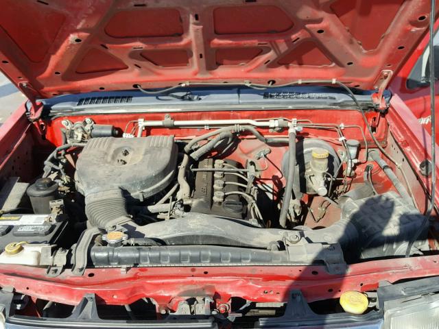 1N6DD26S5WC354515 - 1998 NISSAN FRONTIER K RED photo 7
