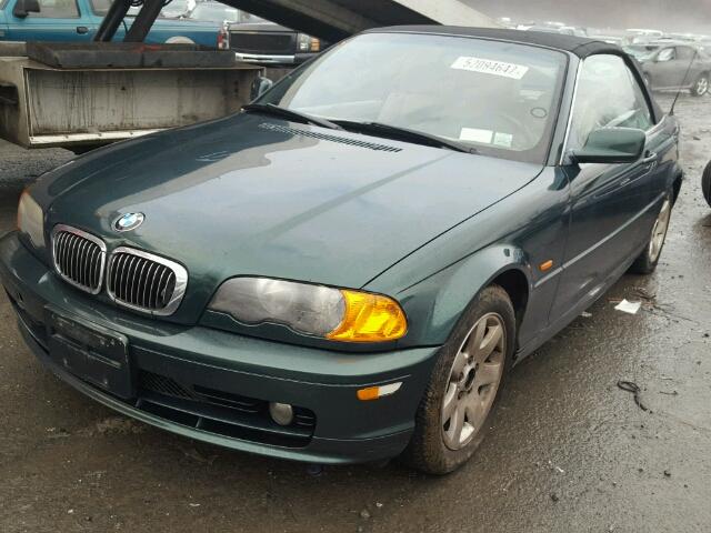 WBABR3345YEG02521 - 2000 BMW 323 CI GREEN photo 2