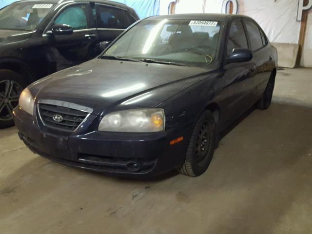 KMHDN46D16U262238 - 2006 HYUNDAI ELANTRA GL BLACK photo 2