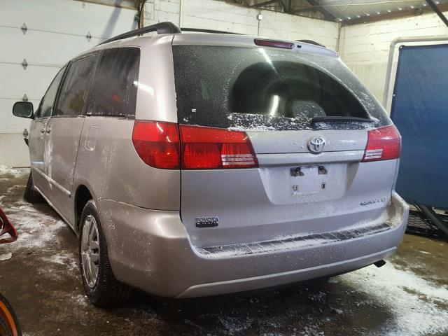 5TDZA23CX4S093828 - 2004 TOYOTA SIENNA CE GRAY photo 3