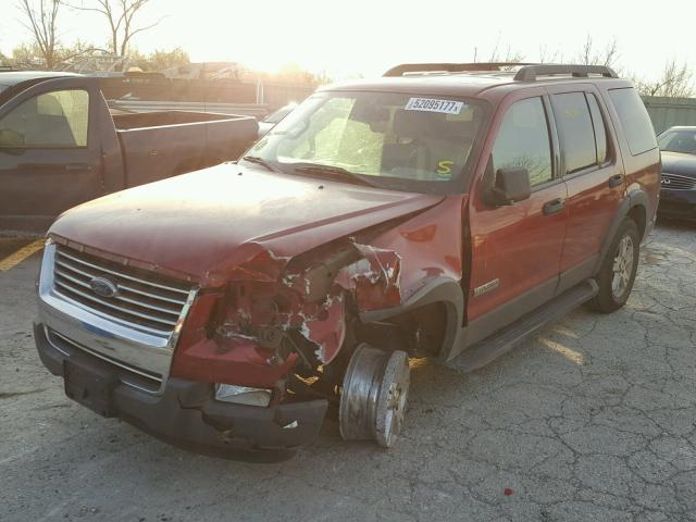 1FMEU73E56ZA02238 - 2006 FORD EXPLORER X RED photo 2