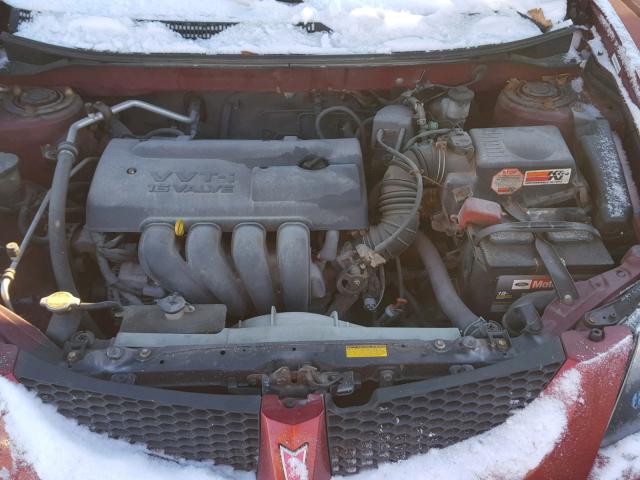 5Y2SL64833Z408222 - 2003 PONTIAC VIBE RED photo 7