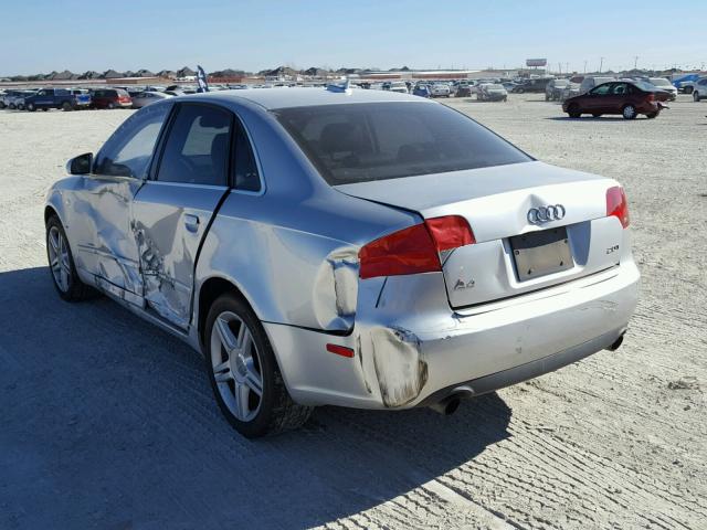 WAUAF78E76A022279 - 2006 AUDI A4 2 SILVER photo 3