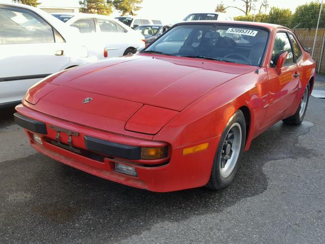 WP0AA0946EN458353 - 1984 PORSCHE 944 RED photo 2