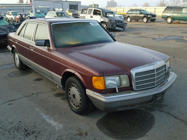 WDBCA35D0JA376778 - 1988 MERCEDES-BENZ 420 SEL BURGUNDY photo 1