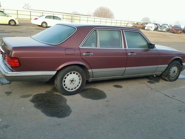 WDBCA35D0JA376778 - 1988 MERCEDES-BENZ 420 SEL BURGUNDY photo 9