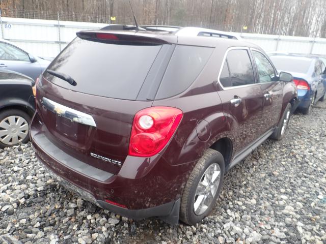 2CNFLGECXB6409206 - 2011 CHEVROLET EQUINOX LT MAROON photo 4