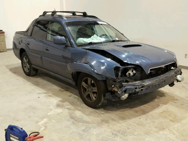 4S4BT63C155101661 - 2005 SUBARU BAJA TURBO BLUE photo 1