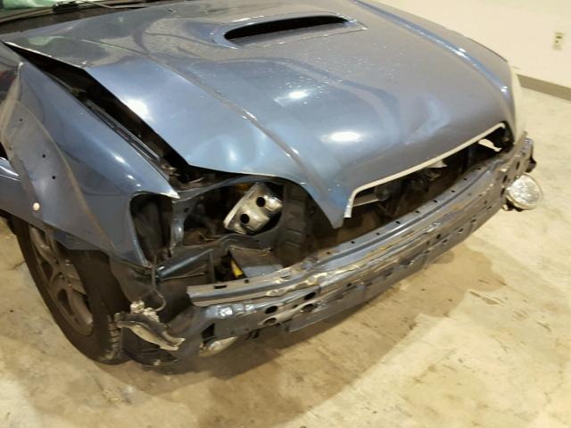 4S4BT63C155101661 - 2005 SUBARU BAJA TURBO BLUE photo 10