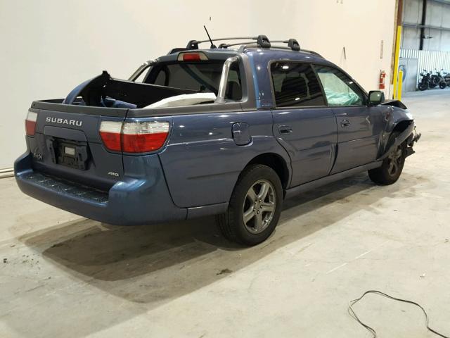 4S4BT63C155101661 - 2005 SUBARU BAJA TURBO BLUE photo 4