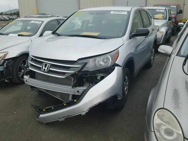 2HKRM3H34EH551456 - 2014 HONDA CR-V LX GRAY photo 2