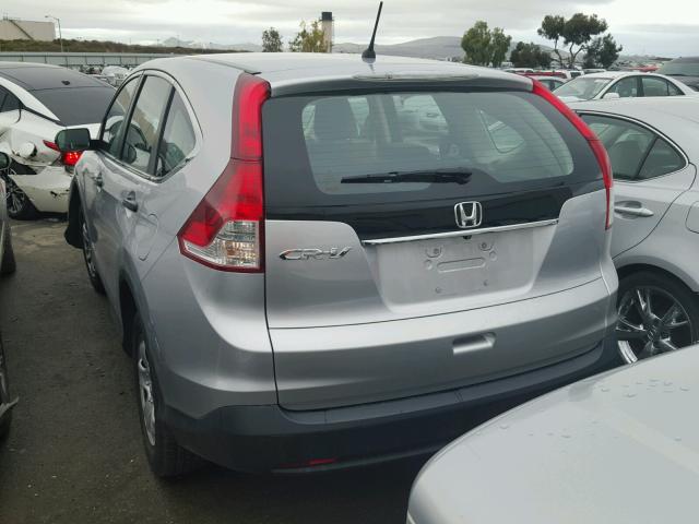 2HKRM3H34EH551456 - 2014 HONDA CR-V LX GRAY photo 3