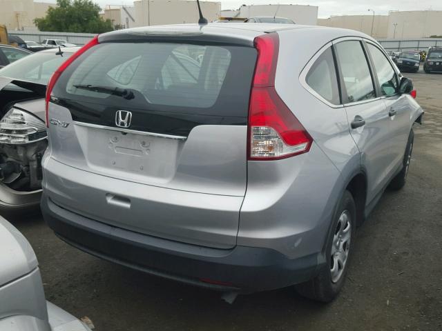 2HKRM3H34EH551456 - 2014 HONDA CR-V LX GRAY photo 4