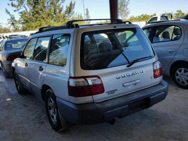 JF1SF63541G700300 - 2001 SUBARU FORESTER L SILVER photo 3