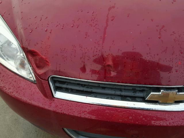 2G1WC581369327561 - 2006 CHEVROLET IMPALA LT BURGUNDY photo 9