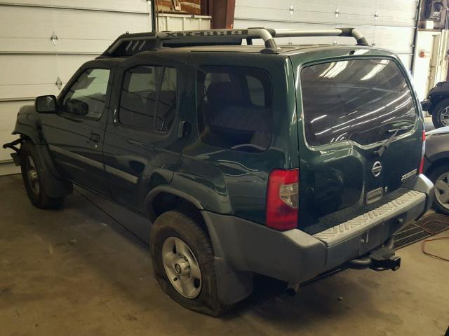 5N1ED28Y32C513675 - 2002 NISSAN XTERRA XE GREEN photo 3