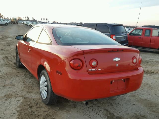 1G1AK15F077154915 - 2007 CHEVROLET COBALT LS RED photo 3