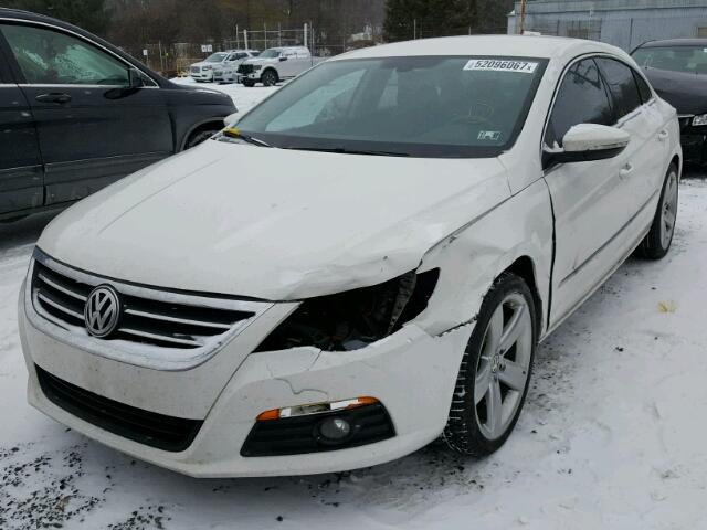 WVWHN7AN7BE731134 - 2011 VOLKSWAGEN CC LUXURY WHITE photo 2