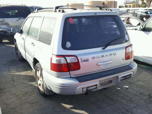 JF1SF65662H742775 - 2002 SUBARU FORESTER S SILVER photo 3