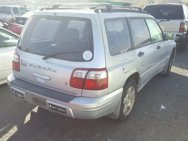 JF1SF65662H742775 - 2002 SUBARU FORESTER S SILVER photo 4