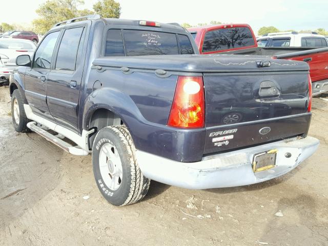 1FMZU67E22UB99625 - 2002 FORD EXPLORER S BLUE photo 3