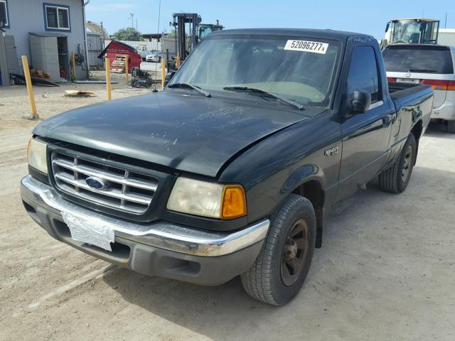 1FTYR10D02PA17618 - 2002 FORD RANGER GREEN photo 2