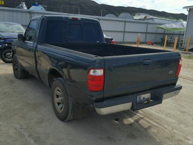 1FTYR10D02PA17618 - 2002 FORD RANGER GREEN photo 3