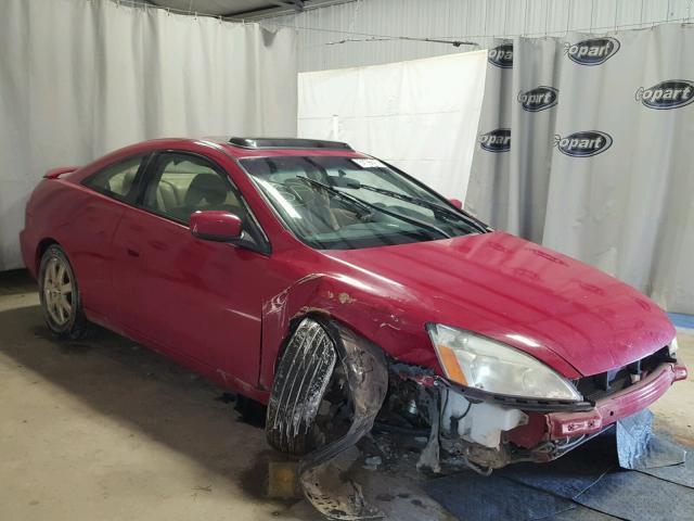 1HGCM82695A007226 - 2005 HONDA ACCORD EX RED photo 1