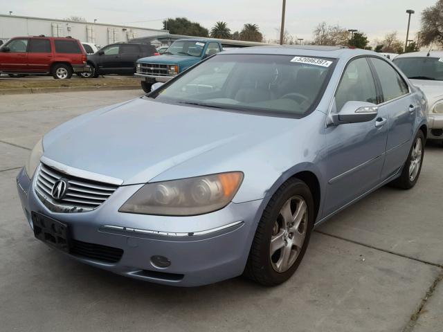 JH4KB16555C017179 - 2005 ACURA RL BLUE photo 2