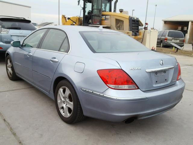 JH4KB16555C017179 - 2005 ACURA RL BLUE photo 3