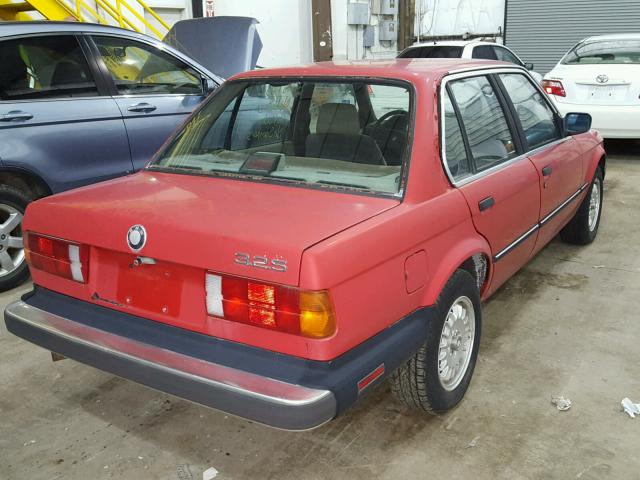 WBAAE5400H1692521 - 1987 BMW 325 BASE RED photo 4