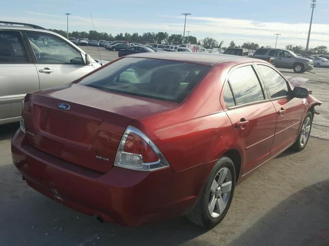 3FAFP07166R111302 - 2006 FORD FUSION SE BURGUNDY photo 4