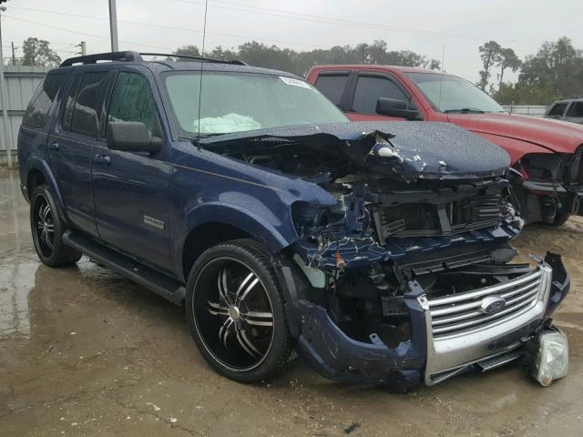 1FMEU73E77UB54343 - 2007 FORD EXPLORER X BLUE photo 1