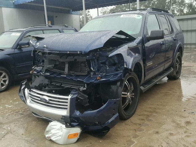 1FMEU73E77UB54343 - 2007 FORD EXPLORER X BLUE photo 2