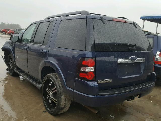 1FMEU73E77UB54343 - 2007 FORD EXPLORER X BLUE photo 3