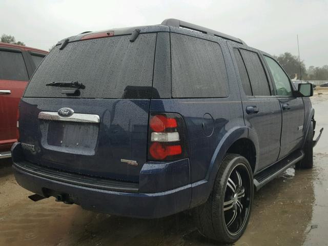 1FMEU73E77UB54343 - 2007 FORD EXPLORER X BLUE photo 4