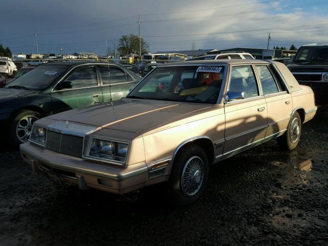 1C3BT56EXHC202312 - 1987 CHRYSLER NEW YORKER BEIGE photo 2