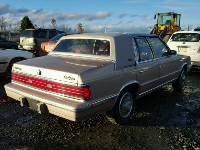 1C3BT56EXHC202312 - 1987 CHRYSLER NEW YORKER BEIGE photo 4